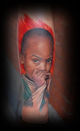 Carlos Lopez - Start of a sleeve about racism and discrimination.